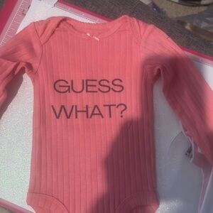 Baby onesie Guess What?